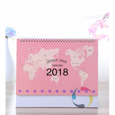 Board Base Desk Calendar with Spiral Binding Table Calendar Printing Service