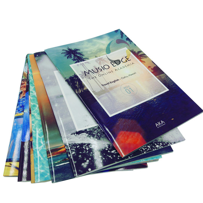 High quality saddle stitch binding book printing